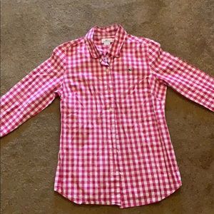 Vineyard Vines Pink Checkered Button-up